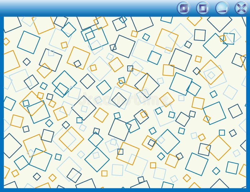 Vector computer window with background; vector illustration Vector computer window with background; vector illustration