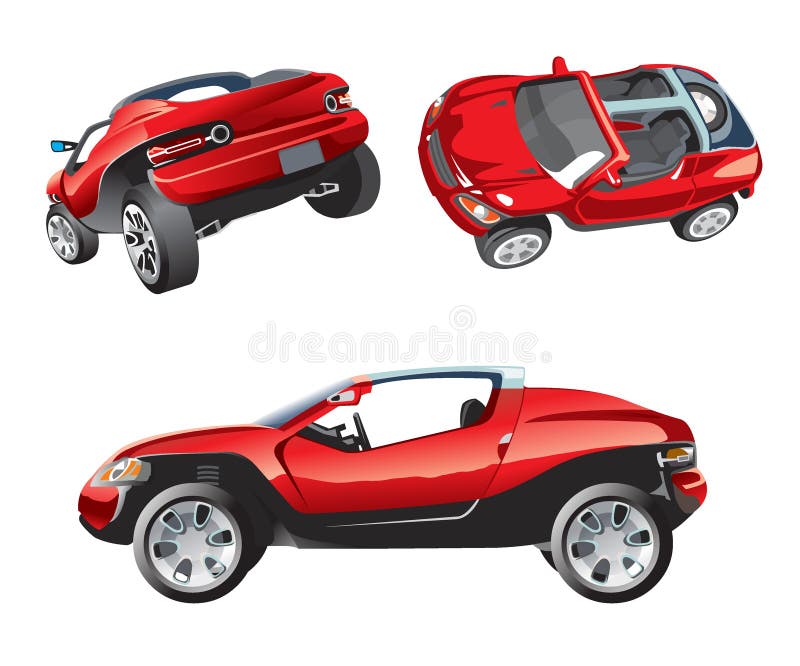 Vector concept car. vector illustration