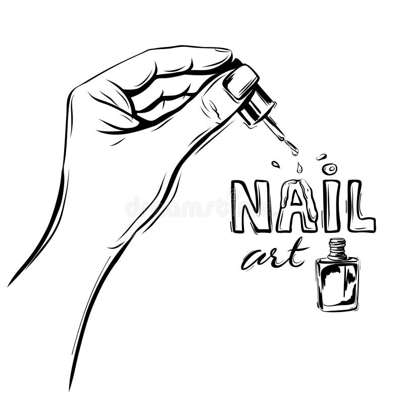 Nail Art Page Border And Printable Background in Word - Slidesdocs