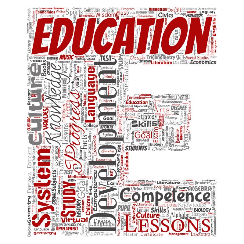 Vector education, knowledge, information letter font E vector illustration