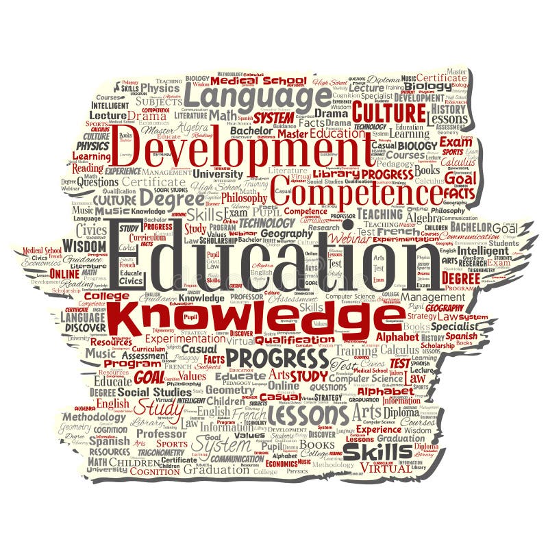 Vector education, knowledge, information old torn royalty free illustration