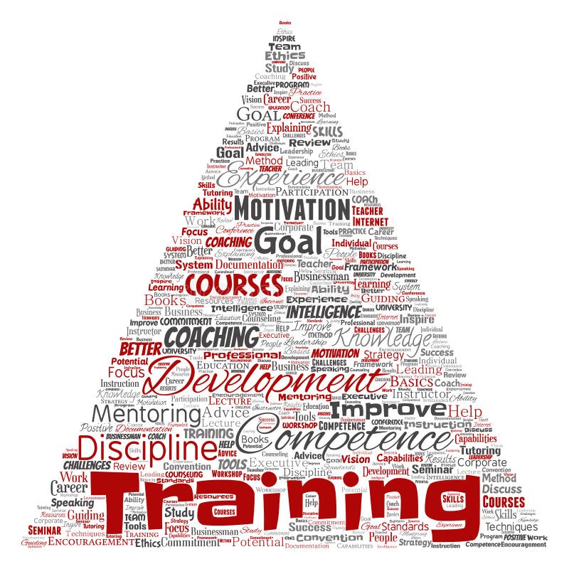 Vector training, coaching learning, study royalty free illustration