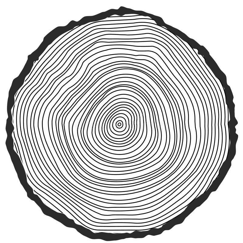 Vector conceptuele achtergrond met boom-ringen