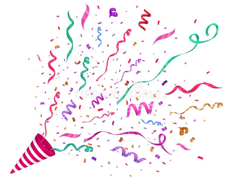 Confetti Popper Stock Illustrations – 4,121 Confetti Popper Stock