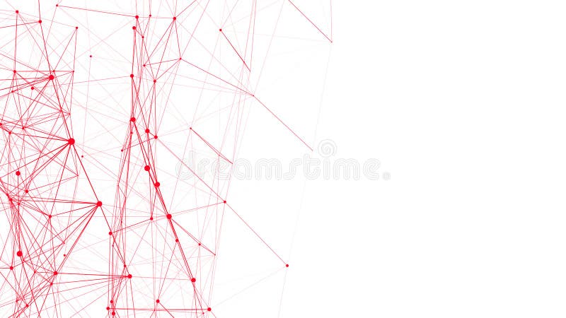Vector connecting lines and dots on white background. Network connection structure. Banner template for your design royalty free stock images
