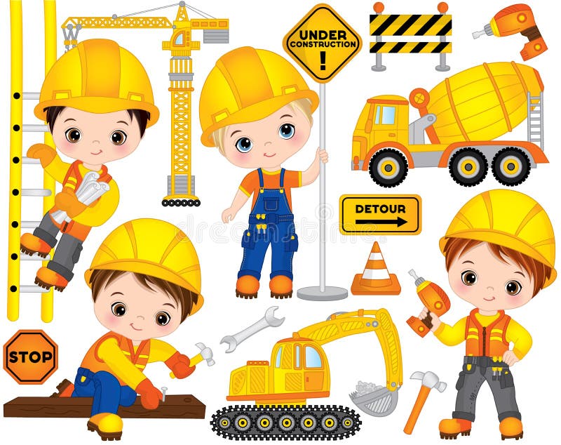 Construction Kids Stock Illustrations – 10,692 Construction Kids Stock  Illustrations, Vectors & Clipart - Dreamstime