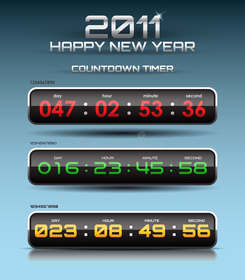 Vector countdown timer