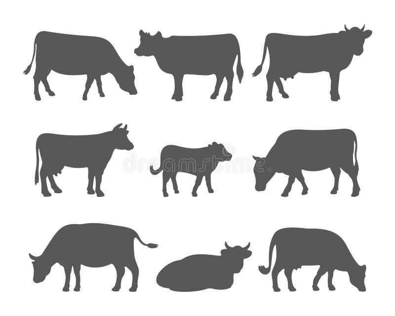 cow and calf silhouette clipart collection cow and calf silhouette clipart collection