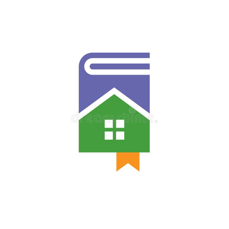 Vector creativo de la casa del libro libre illustration