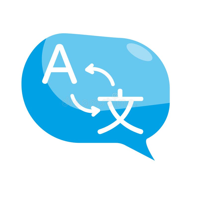 Vector creativo del logotipo del icono de la traducción del idioma extranjero libre illustration Vector creativo del logotipo del icono de la traducción del idioma extranjero libre illustration