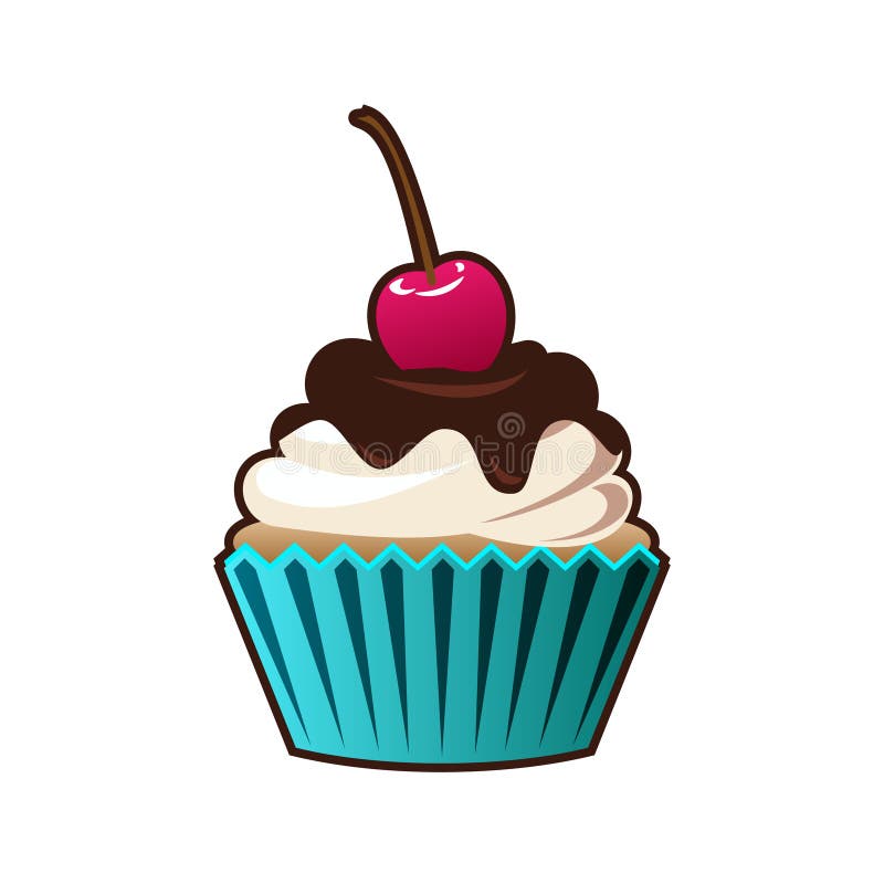 Vector cute cupcake stickers Stock Vector by ©mrvvv 32978973