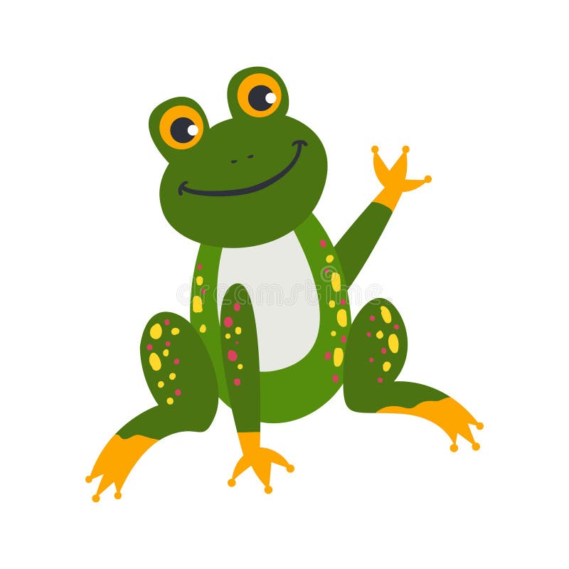 Vector Cute African Animal. Frog Stock Vector - Illustration of nature ...