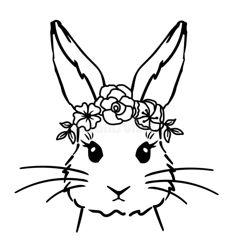 Vector Cute Bunny royalty free illustration