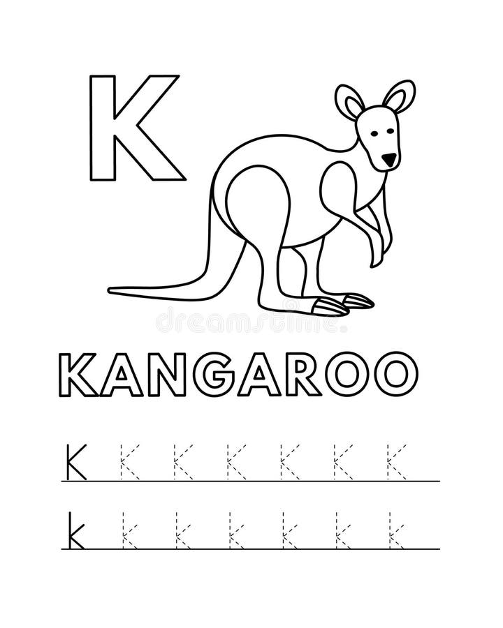 Coloring Pages Kangaroo Stock Illustrations – 102 Coloring Pages ...