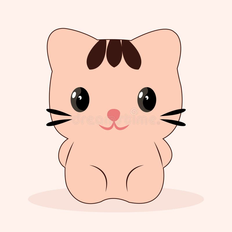Cute Cartoon Cat Clipart Picture. Image: 247263566