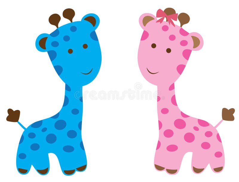 Vector cute giraffe vector illustration