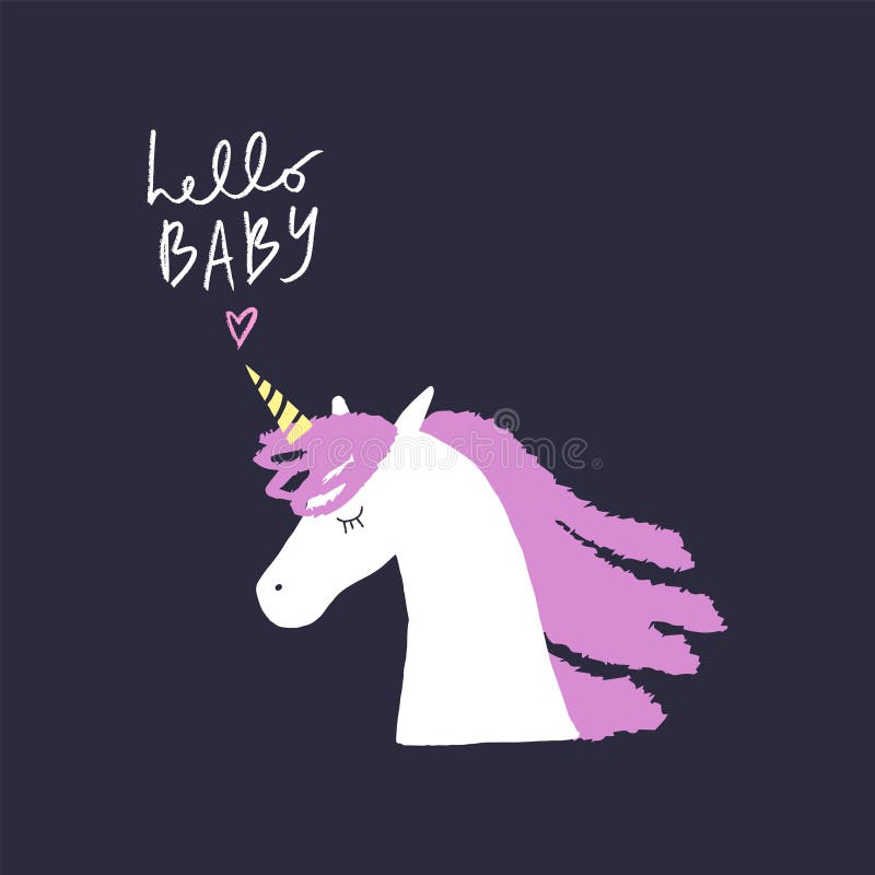 Vector unicorn illustration, card and t-shirt design vector illustration Vector unicorn illustration, card and t-shirt design vector illustration