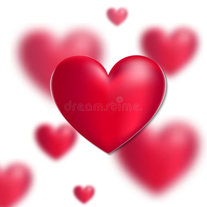 Vector 3D Hart stock illustratie Vector 3D Hart stock illustratie