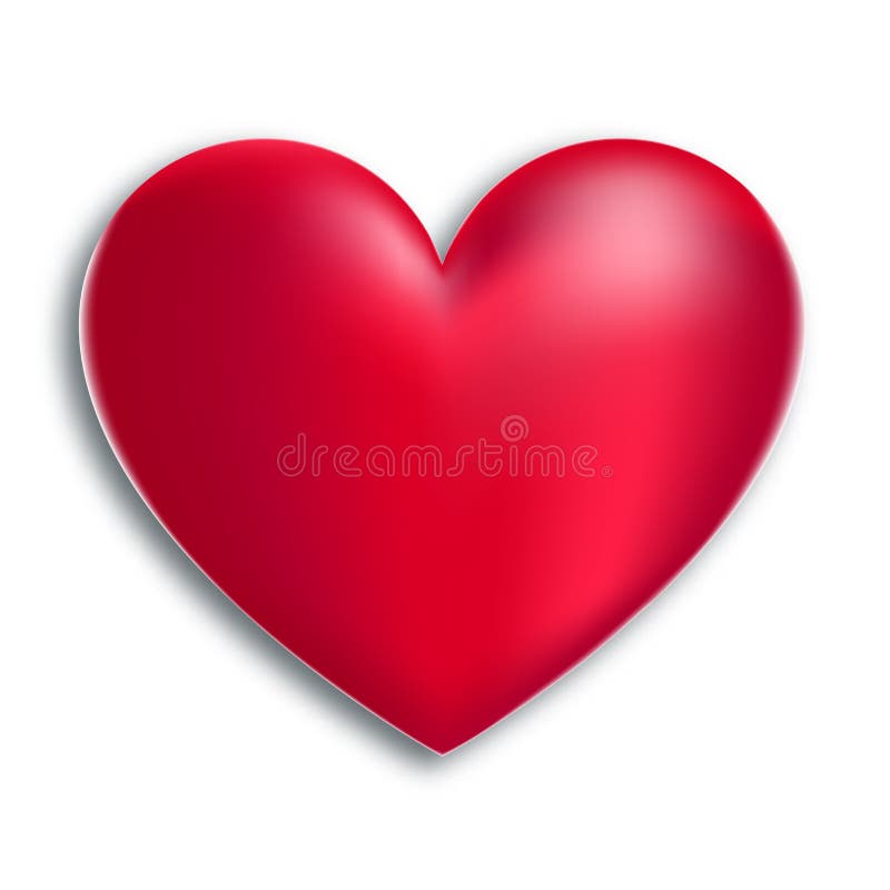 Vector 3D Hart vector illustratie Vector 3D Hart vector illustratie