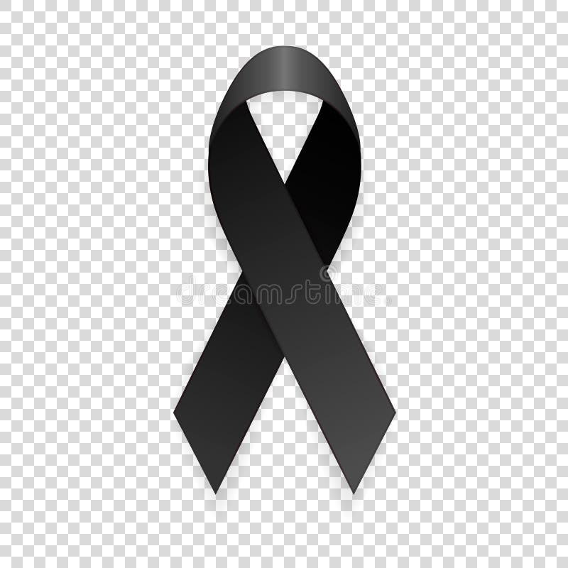 Vector Black Ribbon Mourning Sign Stock Illustrations – 896 Vector