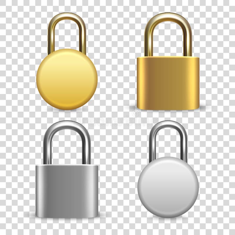Golden lock icon background Royalty Free Vector Image