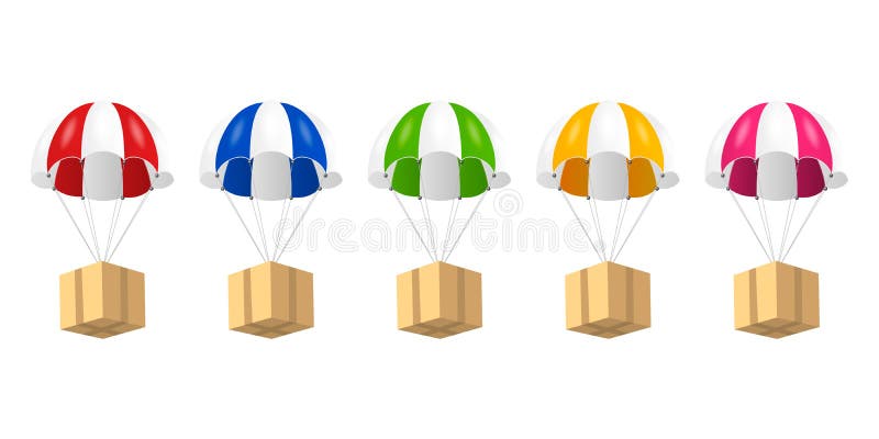 Cargo Parachute Mockup Stock Illustrations – 16 Cargo Parachute Mockup ...