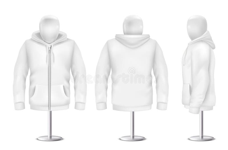Download Vector 3d Realistic White Hoodie On Mannequin Stock Vector ...