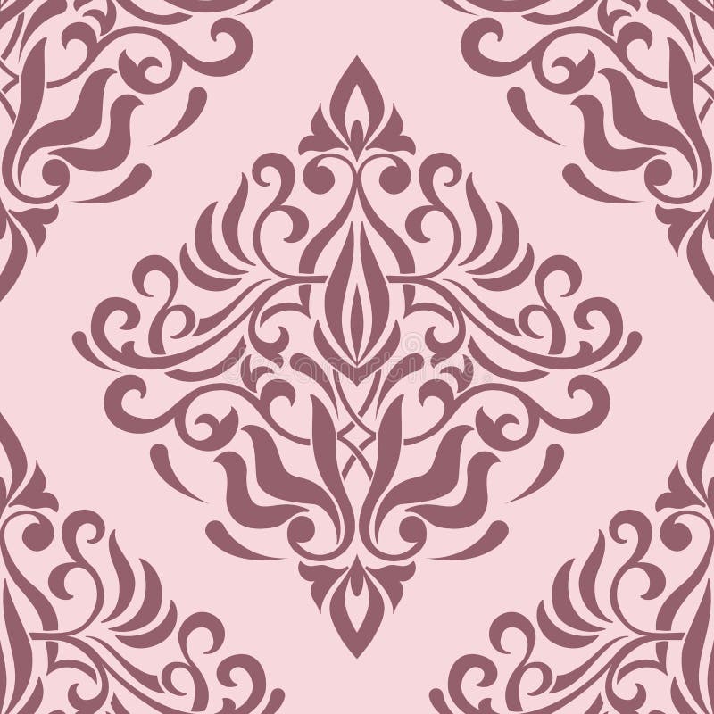 Download Vector Damask Seamless Pattern Element. Exquisite Floral ...