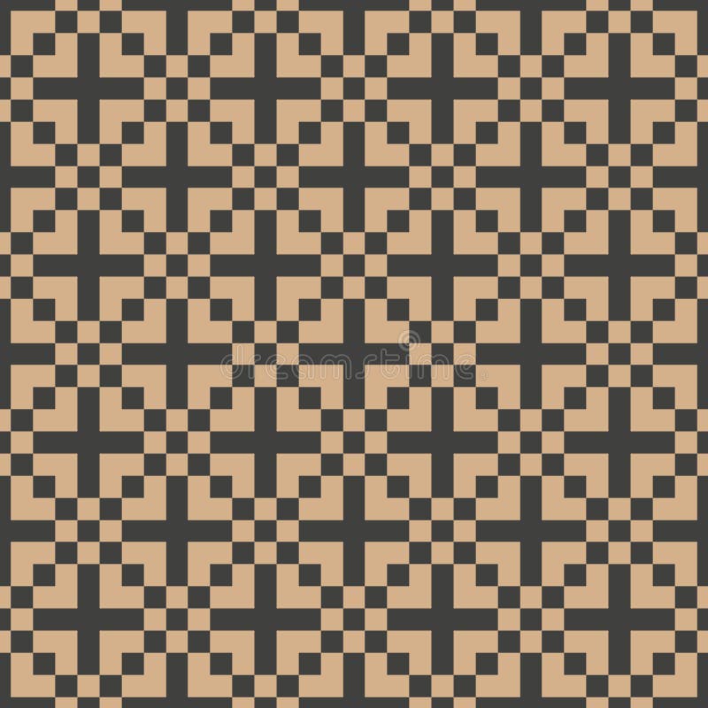 Vector Damask Seamless Retro Pattern Background Geometry Square Mosaic ...