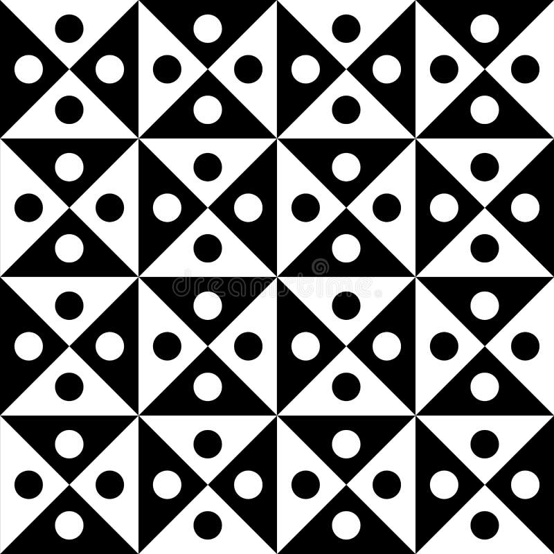 Vector das moderne nahtlose karierte Geometriemuster, Schwarzweiss-Zusammenfassung vektor abbildung