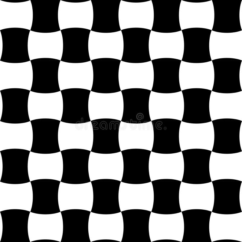 Vector das moderne nahtlose karierte Geometriemuster, Schwarzweiss-Zusammenfassung stock abbildung