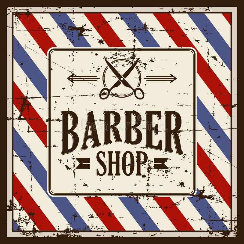 Vector de Barber Shop Sign Signage de la barbería ilustración del vector Vector de Barber Shop Sign Signage de la barbería ilustración del vector