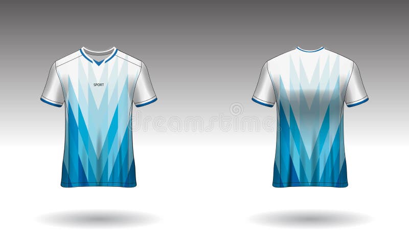 Vector De Diseño De Camisetas De Del Club De Fútbol Vista Frontal Y Posterior Uniforme Ilustración del Vector - Ilustración ocasional: 197930049