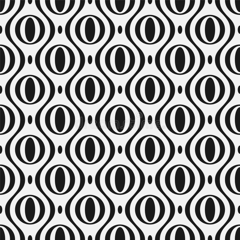 Vector de diseño elegante. Textura moderna de adorno. Repetir el fondo creativo abstracto con cÃrculos y ondas libre illustration