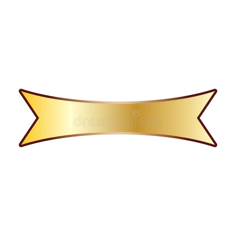 Banner de cinta dorada