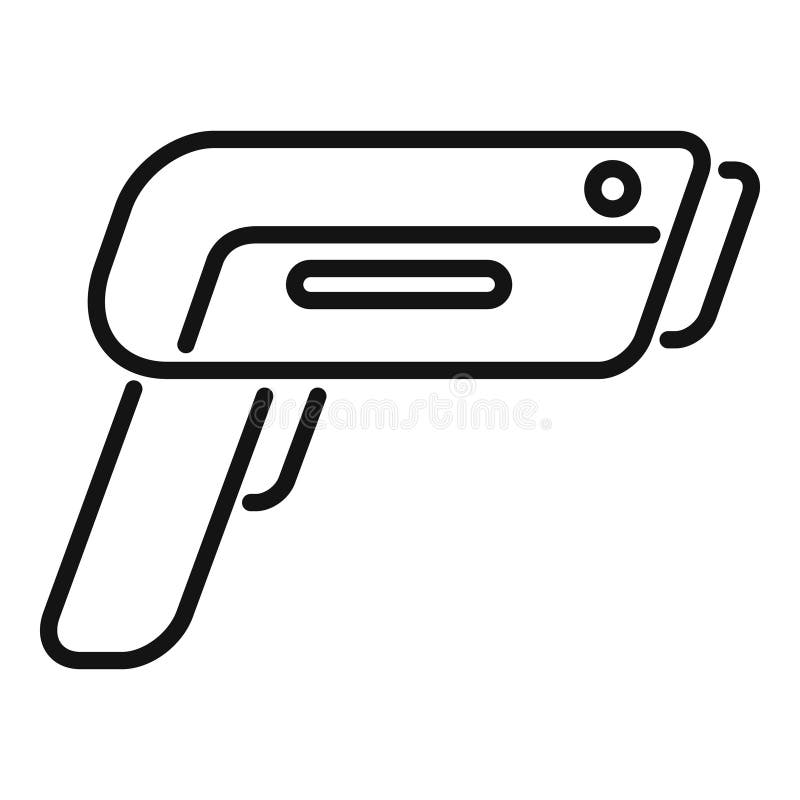 Vector de esquema de icono de escáner de código de barras. análisis inteligente libre illustration