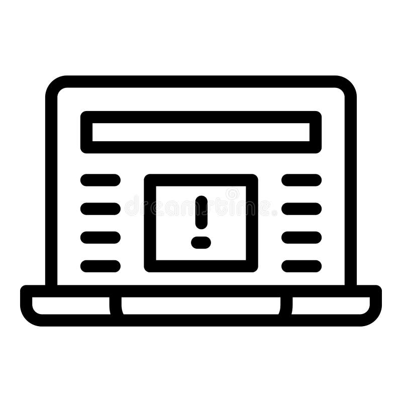 Vector de icono de alerta de virus portátiles. datos antivirus. contraseña de firewall