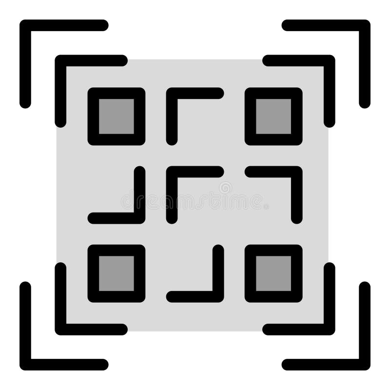 Vector de icono de código de lector libre illustration