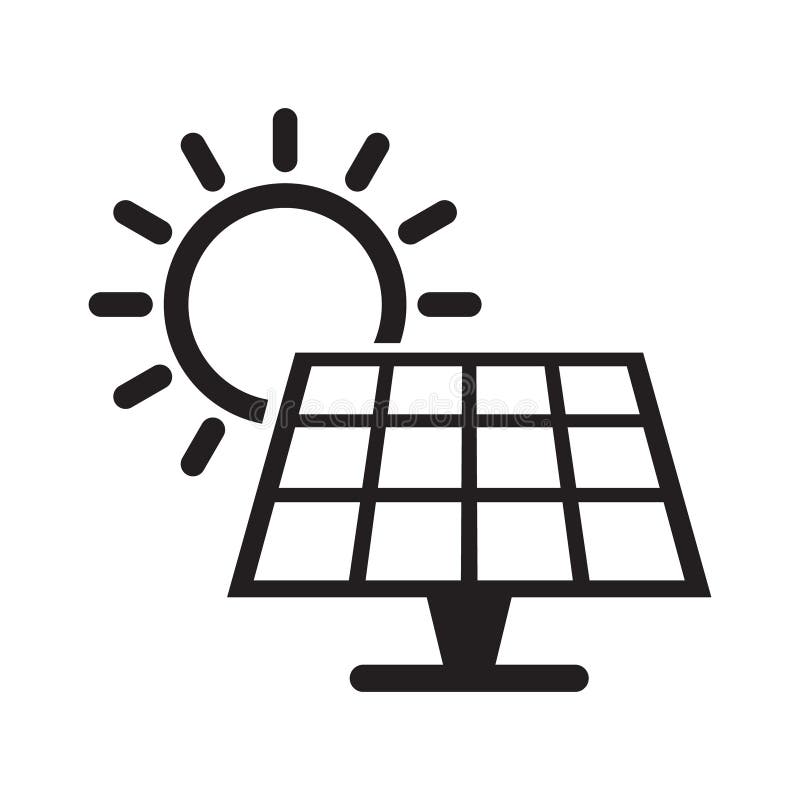 Vector De Icono Del Panel Solar Aislado Panel De Energía Solar Ilustración del Vector - Ilustración de muestra: 161989051