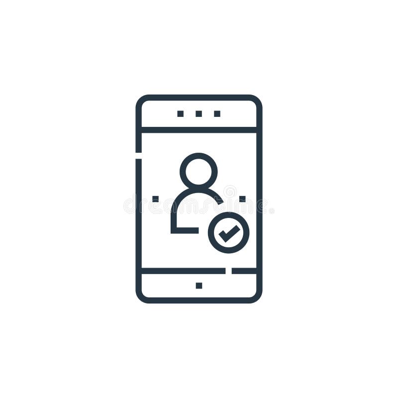 Vector de icono del smartphone del concepto de elecciones de votación. ilustración de línea delgada de trazo editable para smartph libre illustration