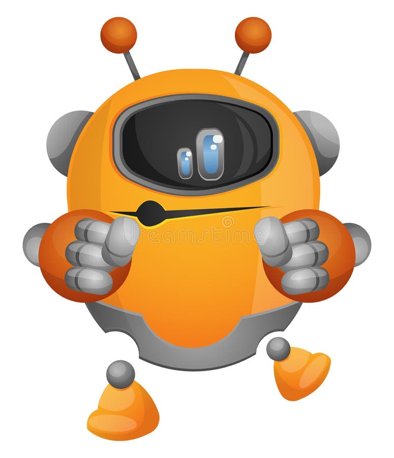 Vector de ilustrare a unui robot dansator royalty free illustration