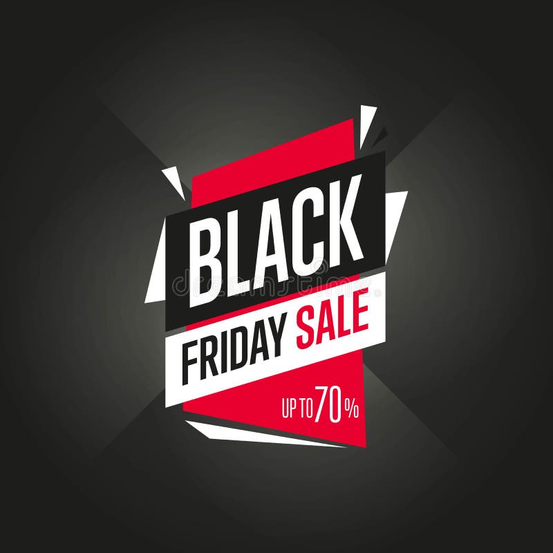 Vector de la etiqueta engomada de la venta de Black Friday stock de ilustración Vector de la etiqueta engomada de la venta de Black Friday stock de ilustración