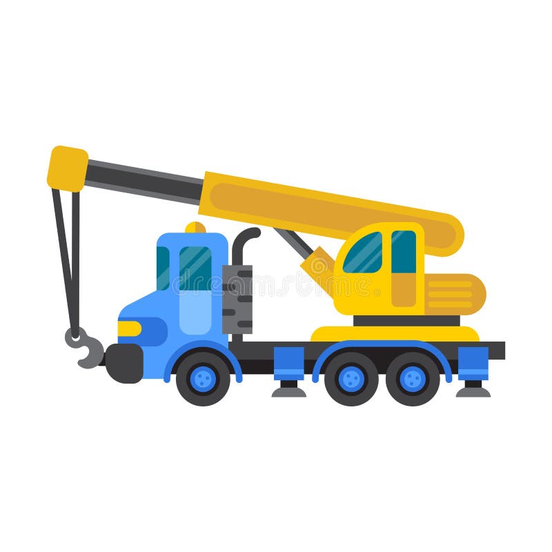 Vector de la industria de la casa de la grúa de construcción libre illustration Vector de la industria de la casa de la grúa de construcción libre illustration
