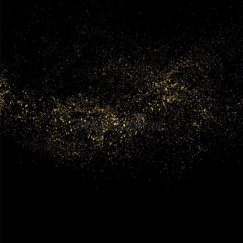 Gold glitter texture on black square. Amber particles color. Celebratory background. Golden explosion of confetti. Vector illustration,eps 10. Gold glitter texture on black square. Amber particles color. Celebratory background. Golden explosion of confetti. Vector illustration,eps 10.