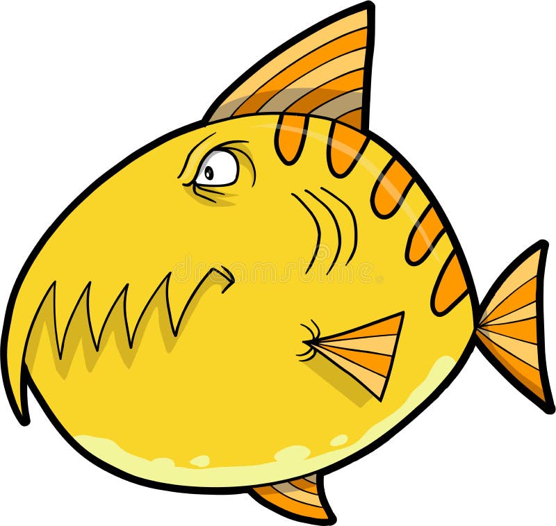 Vector de los pescados del monstruo ilustración del vector Vector de los pescados del monstruo ilustración del vector