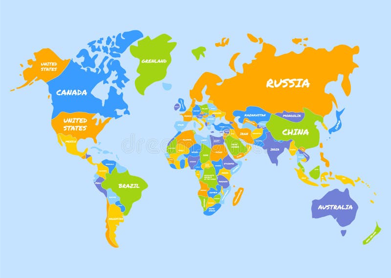 Vector de mapa mundial ilustración del vector. Ilustración de rejilla