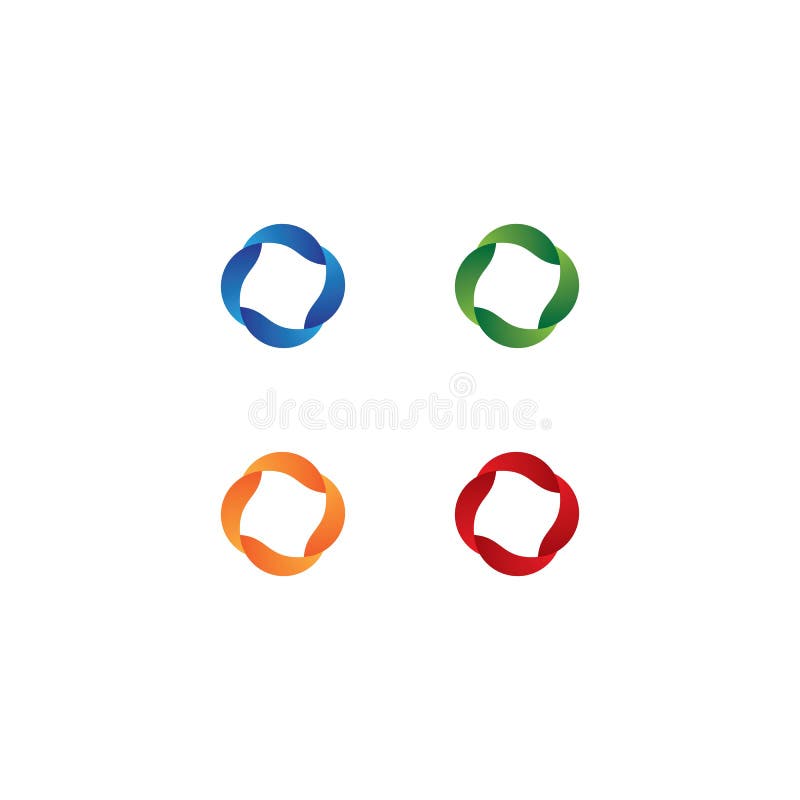 Vector de plantilla de logotipo de círculo stock de ilustración Vector de plantilla de logotipo de círculo stock de ilustración
