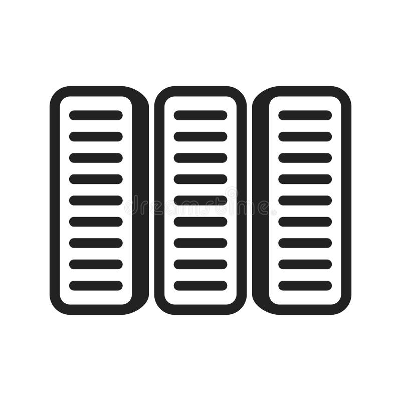 Vector de stocare a datelor pentru baze de date mari stock illustration