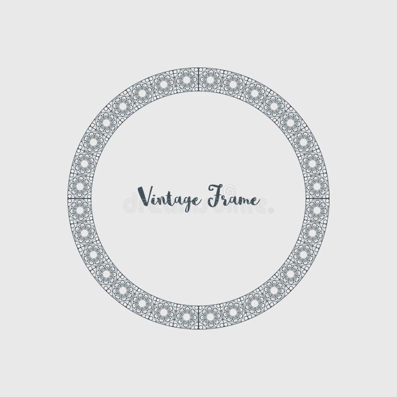 Download Vector Decorative Circle Frame Stock Vector - Illustration ...