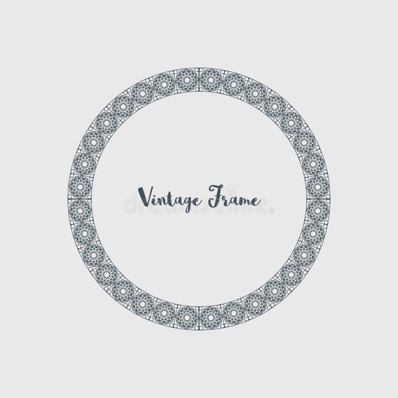Download Vector Decorative Circle Frame Stock Vector - Illustration ...